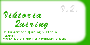 viktoria quiring business card